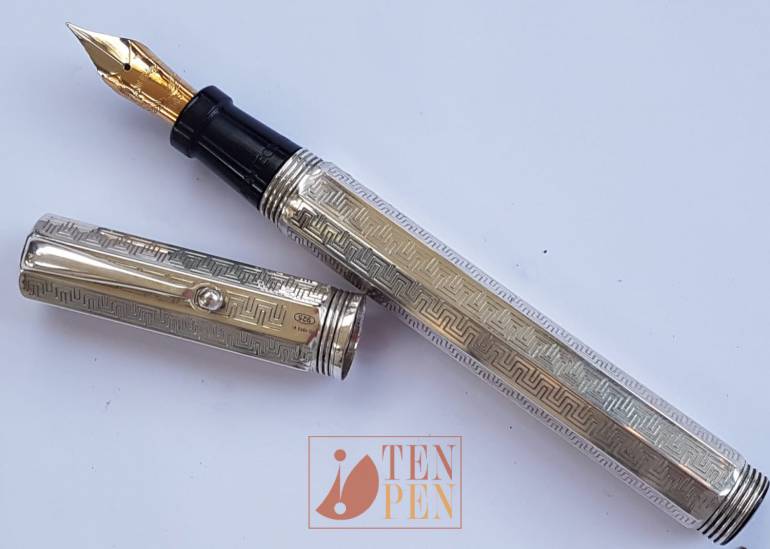 MONTEGRAPPA REMINISCENCE silver with greek key decoration - big